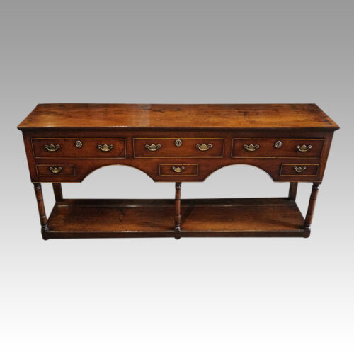 Antique double arch dresser base