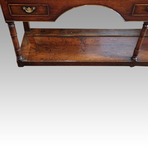 Antique double arch dresser base base