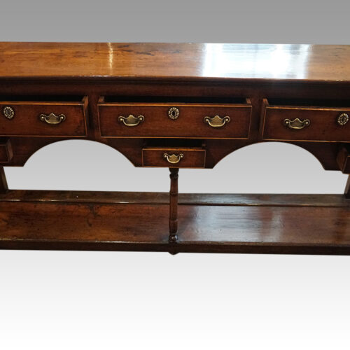 Antique double arch dresser base centre