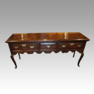 Antique oak cabriole leg dresser base
