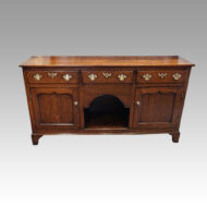 Antique oak dog kennel dresser