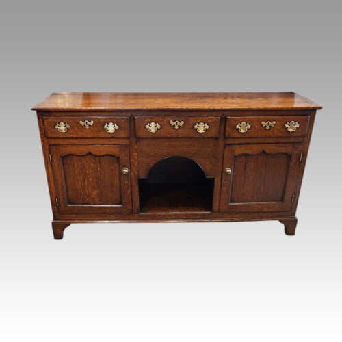 Antique oak dog kennel dresser