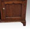 Antique oak dog kennel dresser door detail