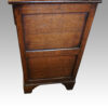 Antique oak dog kennel dresser end panel