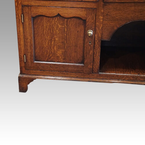 Antique oak dog kennel dresser panel door