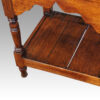 Antique oak turned leg pot board dresser corner leg