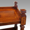 Edwardian inlaid mahogany dumb waiter finial
