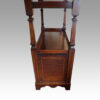 Edwardian inlaid mahogany dumb waiter side view