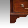 Edwardian tall narrow mahogany chest foot