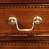 Edwardian tall narrow mahogany chest handle