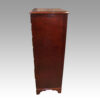 Edwardian tall narrow mahogany chest side