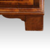 George V walnut bedside chest foot