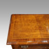 George V walnut bedside chest top corner