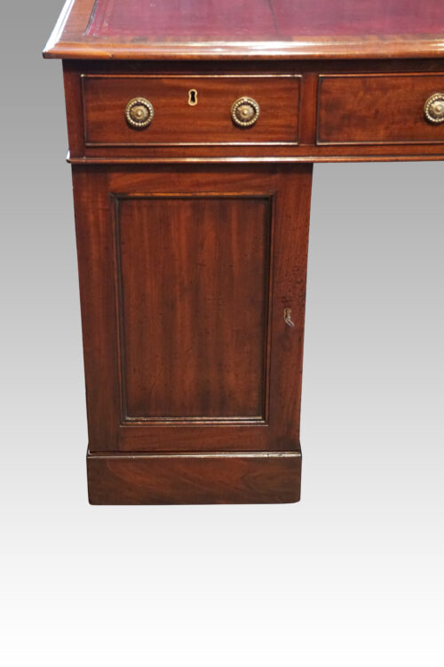 Georgian mahogany partners desk cupboard