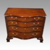 Georgian style mahogany serpentine chest front