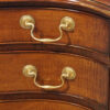 Georgian style mahogany serpentine chest handles
