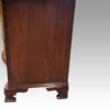 Georgian style mahogany serpentine chest side