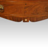 Regency mahogany bow front chest apron