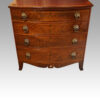 Regency mahogany bow front chest front