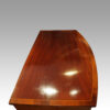 Regency mahogany bow front chest top detail