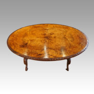 Victorian inlaid walnut centre table top
