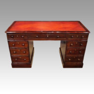 Victorian mahogany pedestal desk