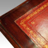 Victorian mahogany pedestal desk detail tooling