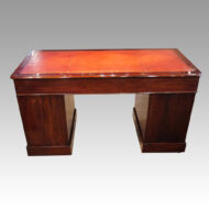 Victorian mahogany pedestal desk front