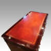 Victorian mahogany pedestal desk leather top