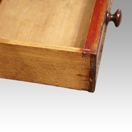 Victorian mahogany pedestal desk linings