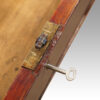Victorian mahogany pedestal desk patent centre drawer lock