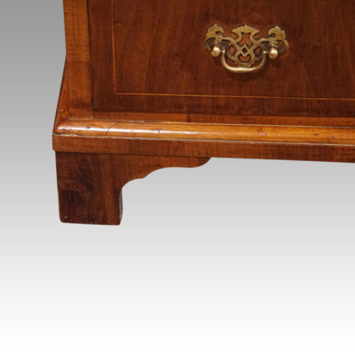 Walnut bedside chest foot