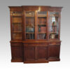 Edwardian oak breakfront bookcase