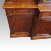 Edwardian oak breakfront bookcase base corner end