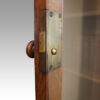 Edwardian oak breakfront bookcase door lock