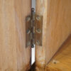Edwardian oak breakfront bookcase hinge