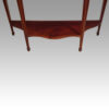 Edwardian serpentine inlaid display cabinet platform