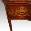 Edwardian serpentine inlaid display cabinet side panel