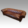 Large leather chesterfield