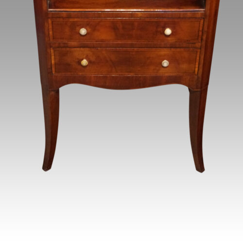 Pair of Georgian style bedside cabinets drawers