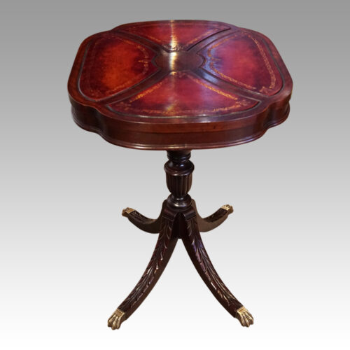 Pair of mahogany lamp tables end (2)