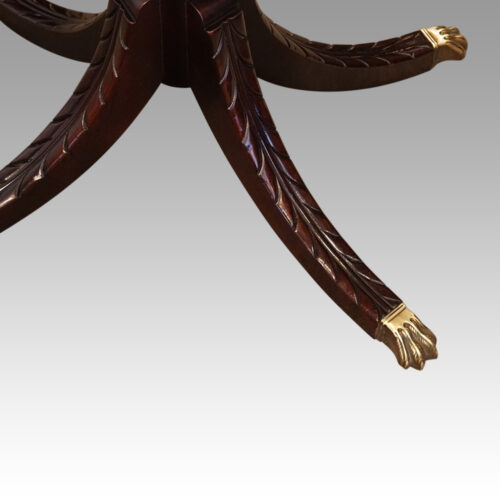 Pair of mahogany lamp tables end