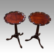 Pair of mahogany wine tables