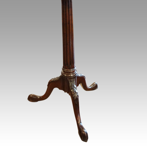Pair of mahogany wine tables column
