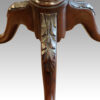 Pair of mahogany wine tables knee carving