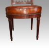 Set of 8 Edwardian mahogany lattice back chairs front of seat