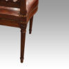 Set of 8 Edwardian mahogany lattice back chairs rear leg