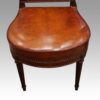 Set of 8 Edwardian mahogany lattice back chairs seat