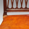Set of 8 Edwardian mahogany lattice back chairs studding
