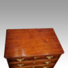 Small Georgian style chest of drawers top detail